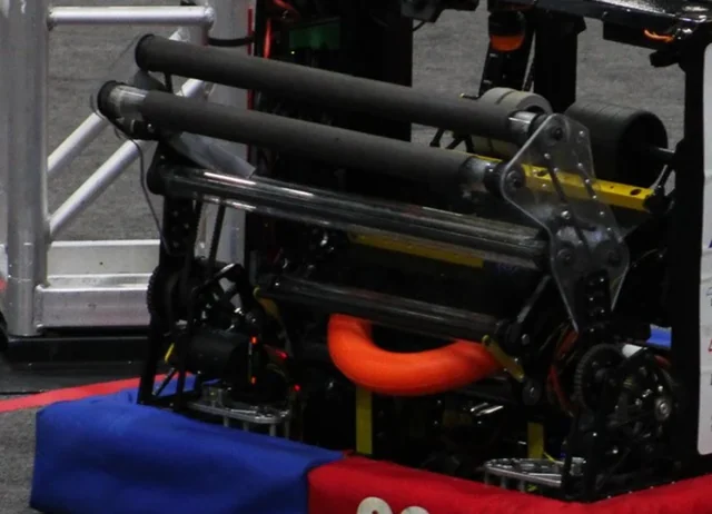 Built collector mounted on the competition robot.