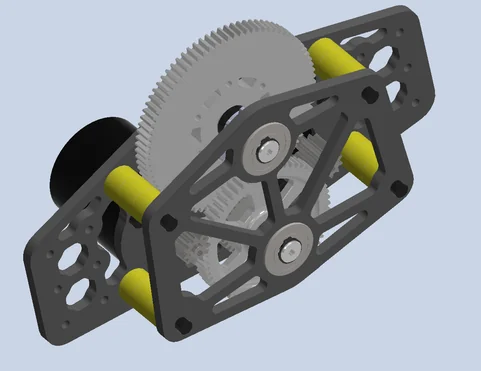 Elbow gearbox CAD.